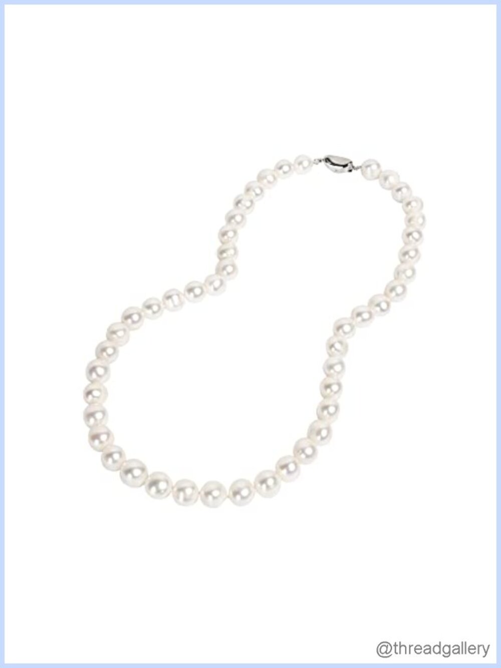 Freshwater Cultured Pearl Strand Necklace 18in Women Fine Jewelry Gift